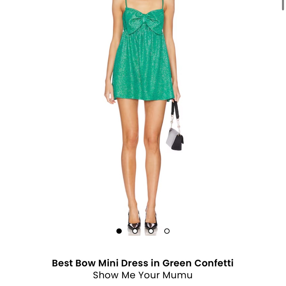 Show Me Your MuMu Sparkling Bow Mini Dress